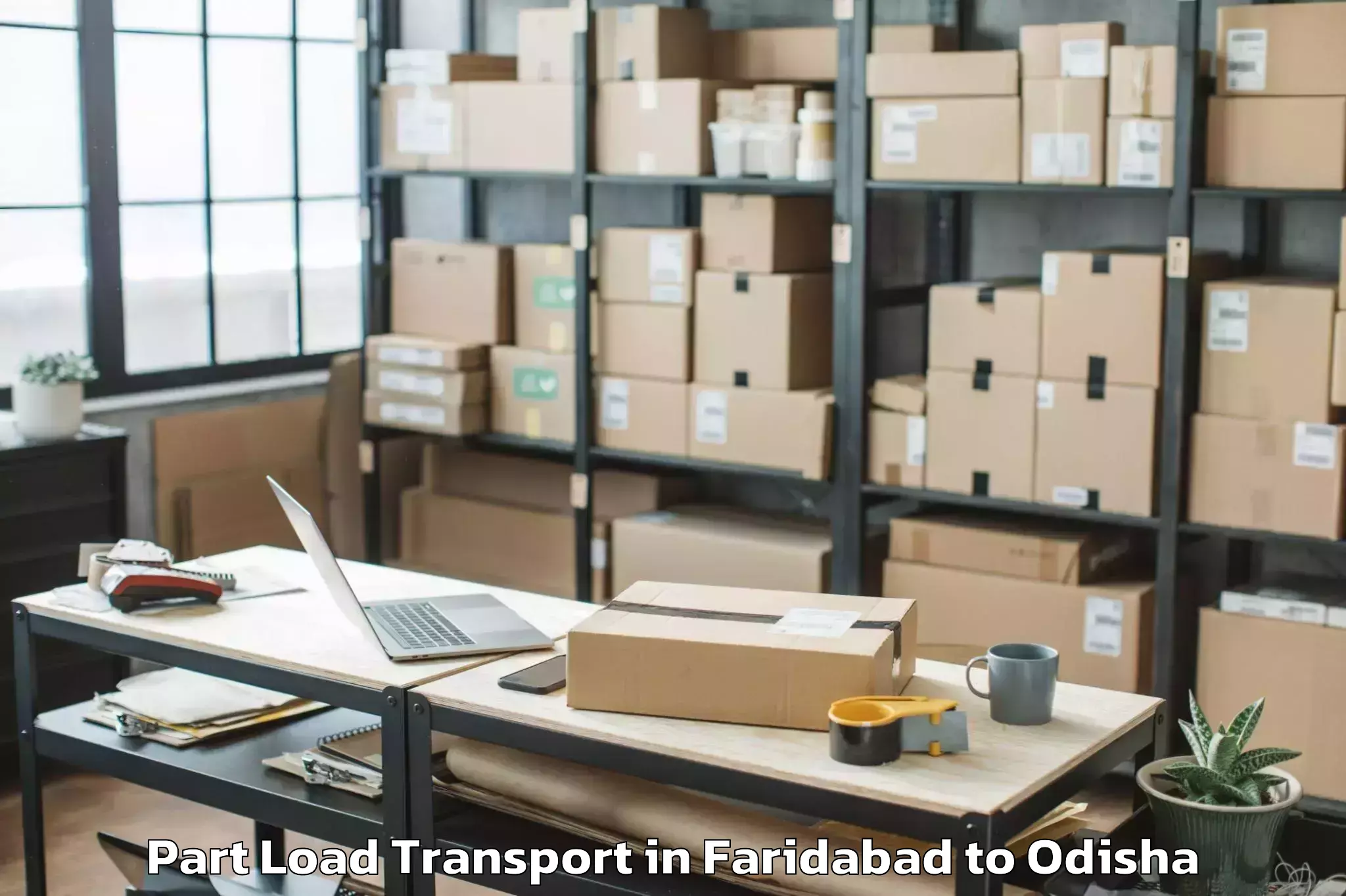 Professional Faridabad to Badagada Part Load Transport